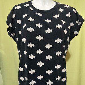 Uniqlo Sou Sou Kyoto Women's Black Blouse Size Large